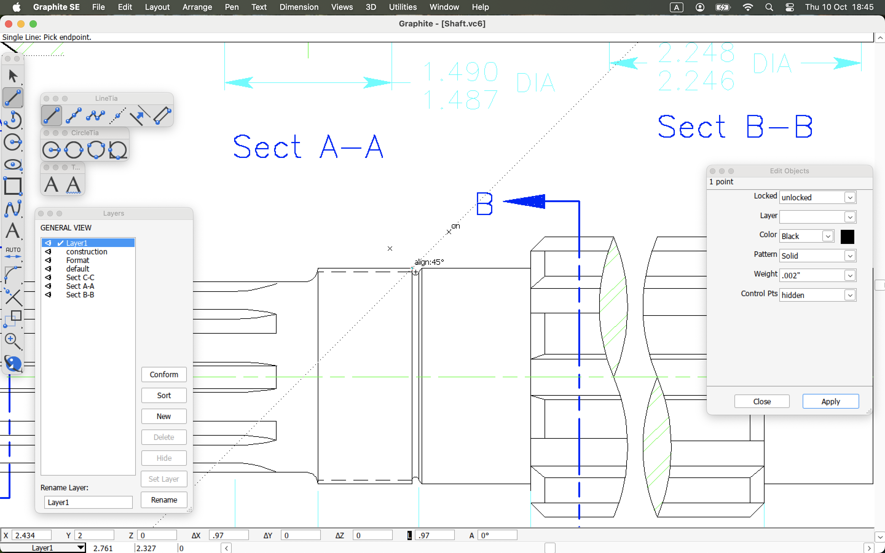 Graphite v13 Main Window on macOS