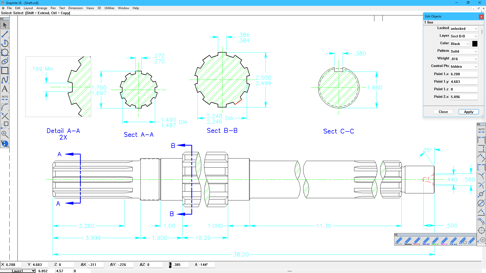 Graphite v13 Main Window on Windows 2